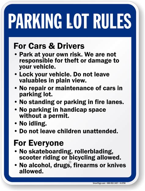 Parking rules .